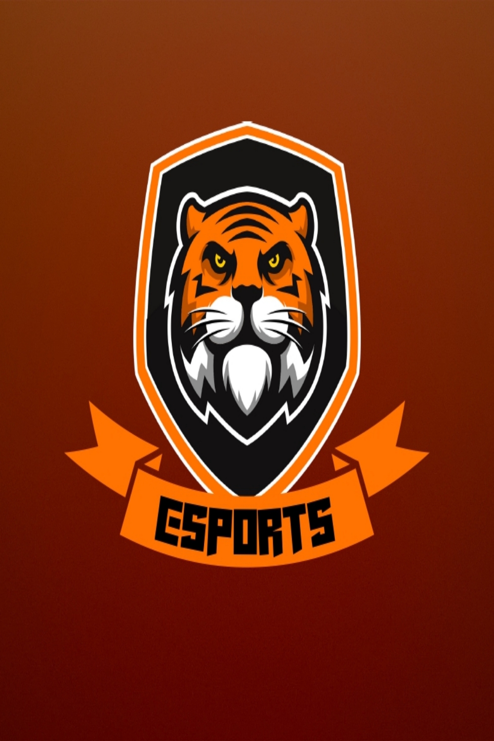 Lion King head mascot Esport Logo pinterest preview image.