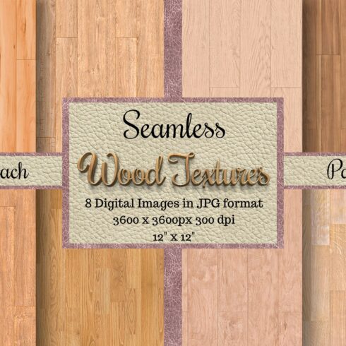 Seamless Wood Textures - Peach Pack cover image.