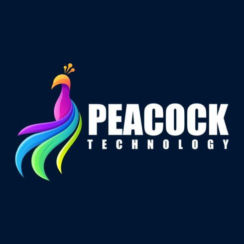 Peacock  Colorful Gradient Logo cover image.