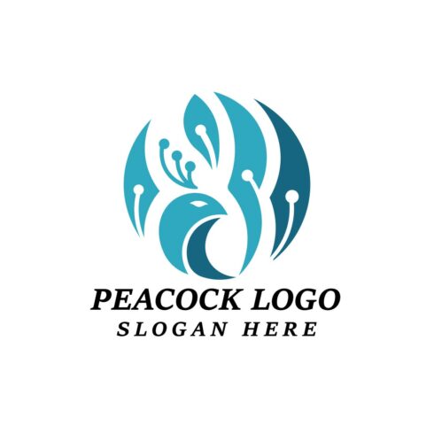 Splash Peacock Logo Design Template cover image.
