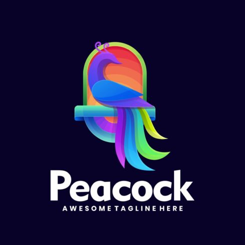 Peacock Gradient Colorful Style. cover image.