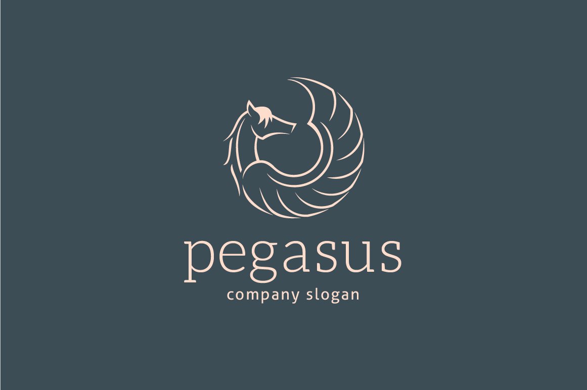 Pegasus Logo Template cover image.
