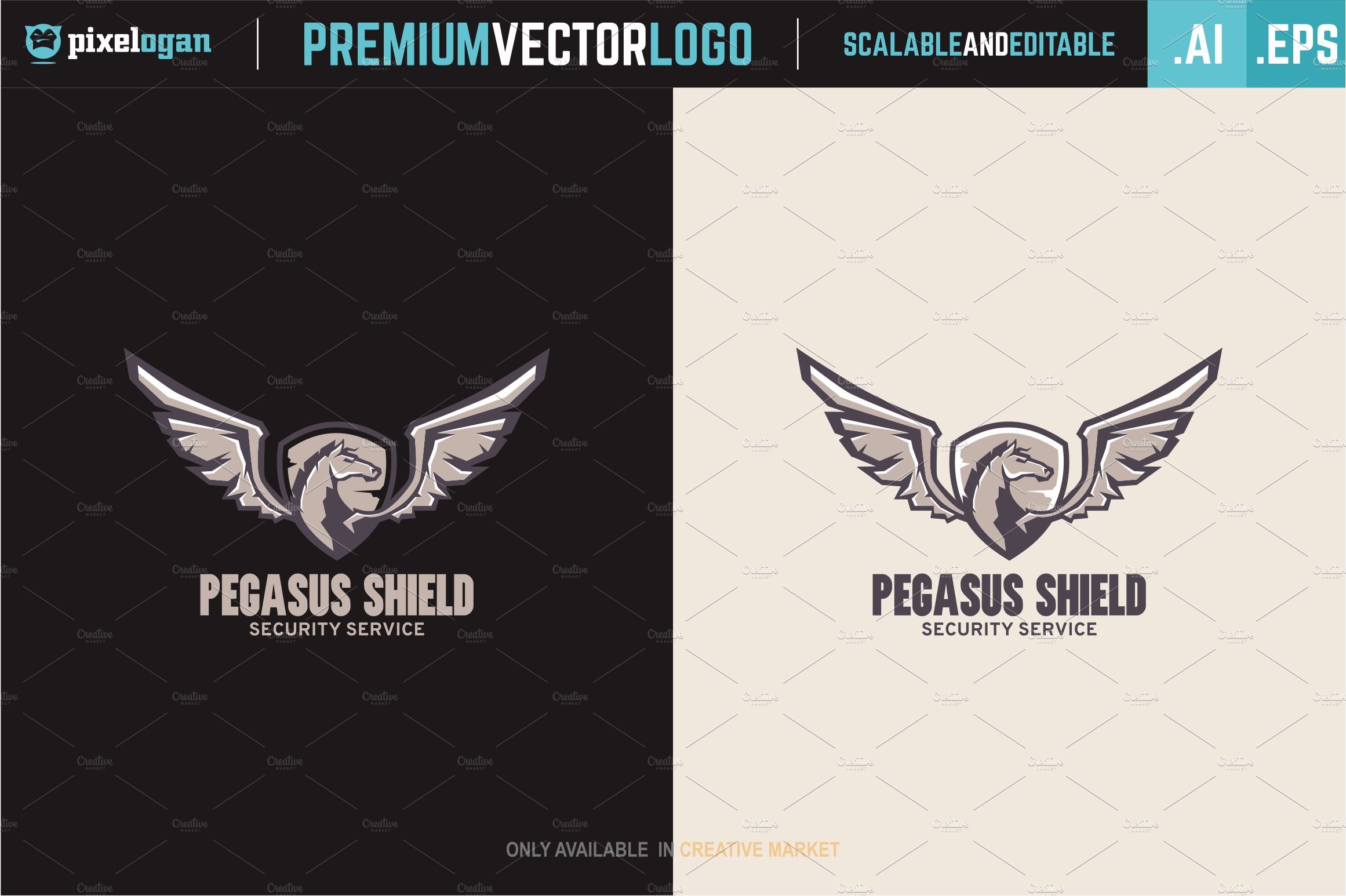 Pegasus Shield Logo preview image.