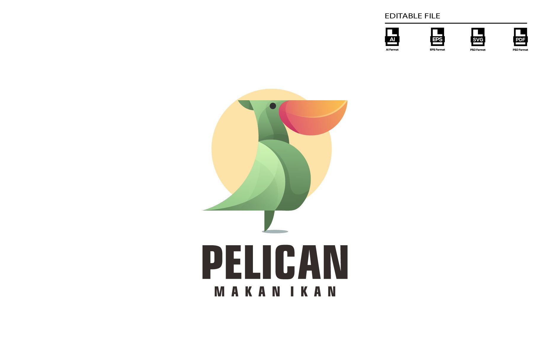 Pelican gradient logo cover image.