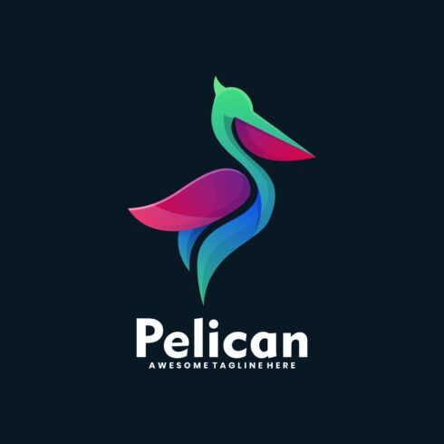 Pelican Gradient Colorful Style. cover image.