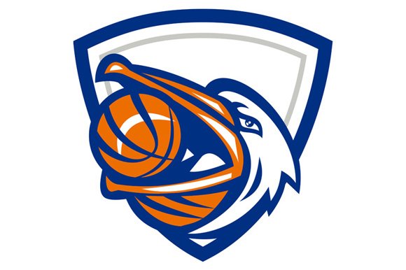 Pelican Basketball In Mouth Crest cover image.