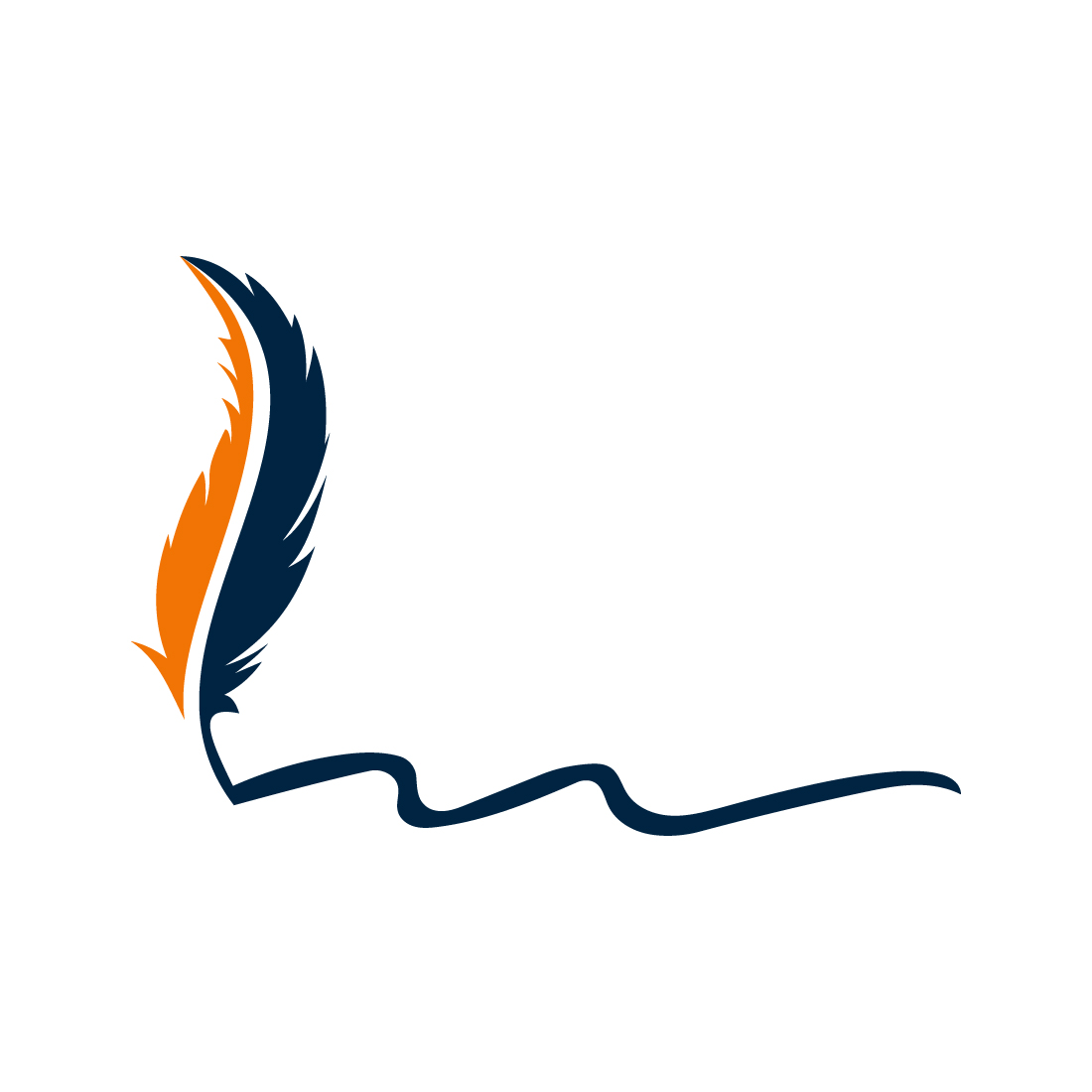Feather Pen Logo Design Writing Logotype Stock Vector Image & Art - Alamy
