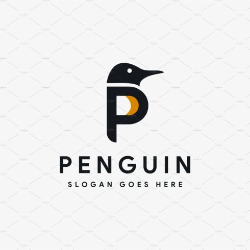 Letter P for penguin logo cover image.