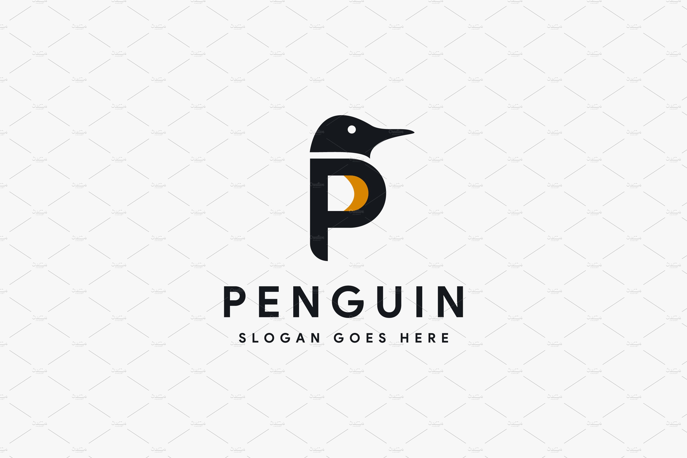 Letter P for penguin logo cover image.