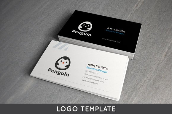 penguin logo template preview 5 592
