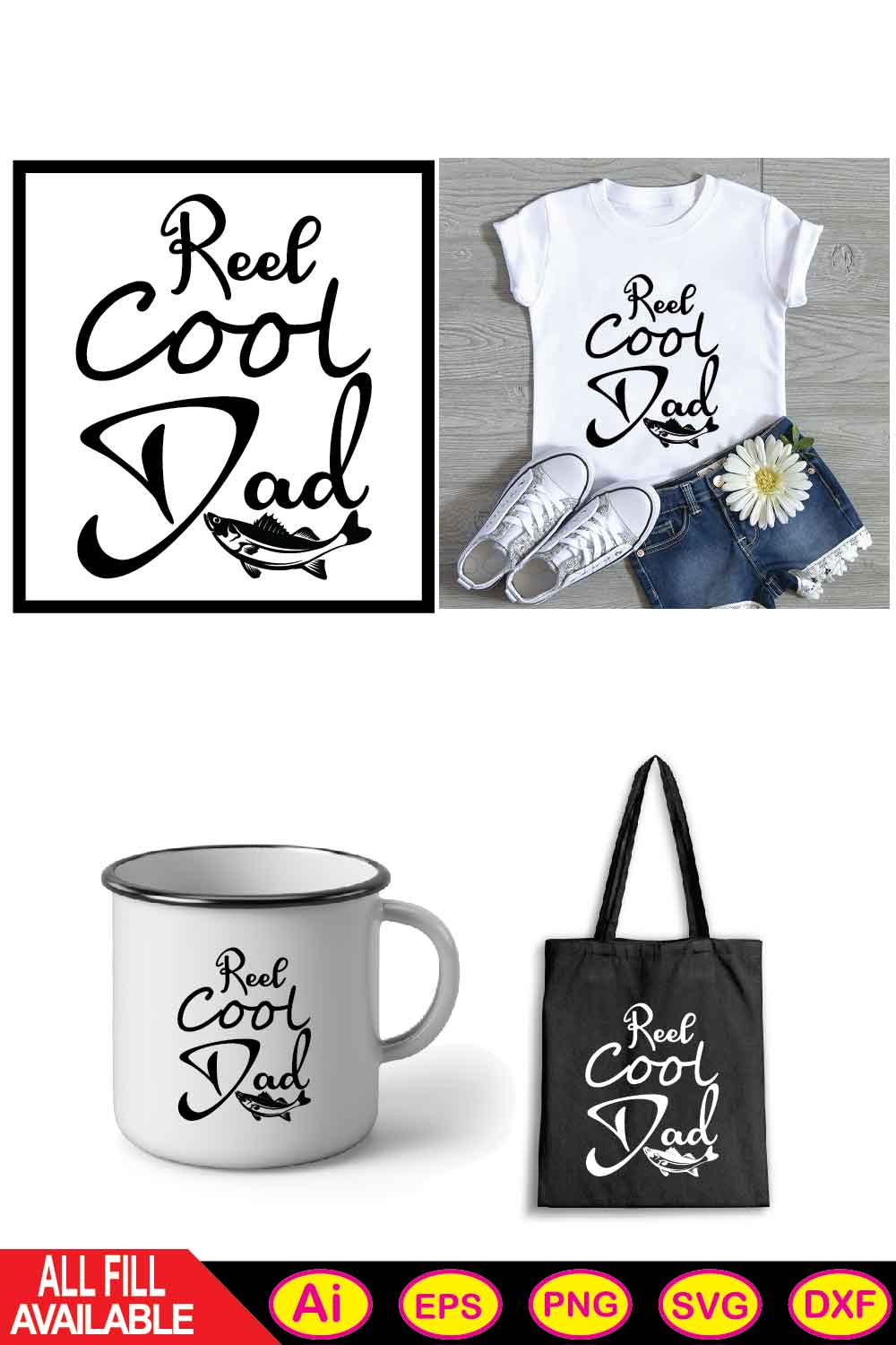 Reel Cool Dad pinterest preview image.