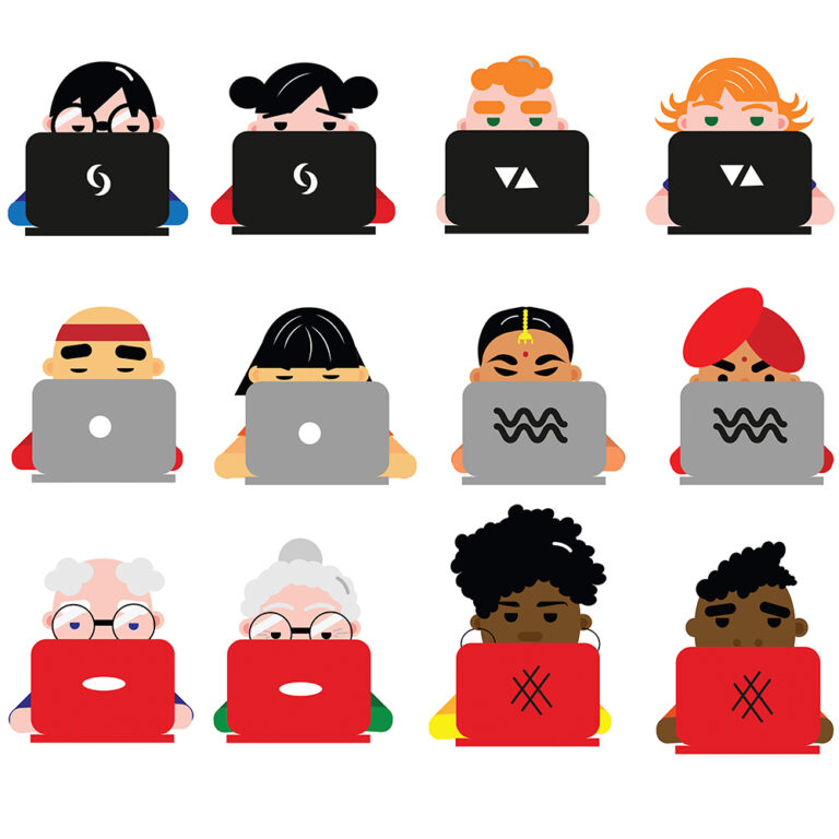 People Using Computers Set – MasterBundles