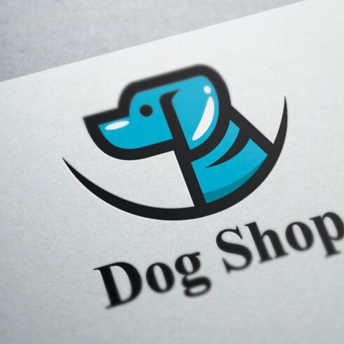 Dog Shop Logo Template cover image.