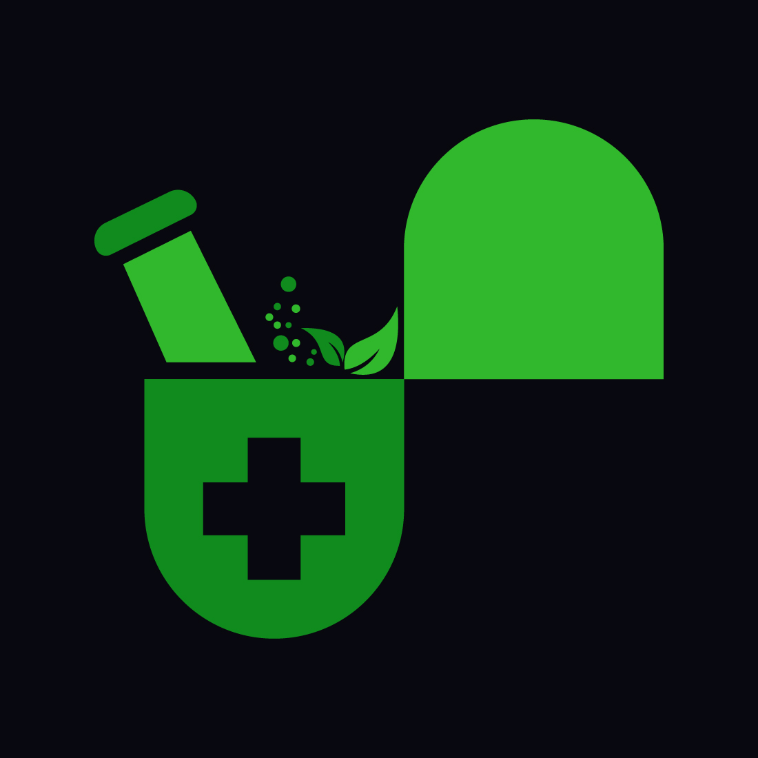 Creative Medical pharmacy logo design, Vector design concept cover image.