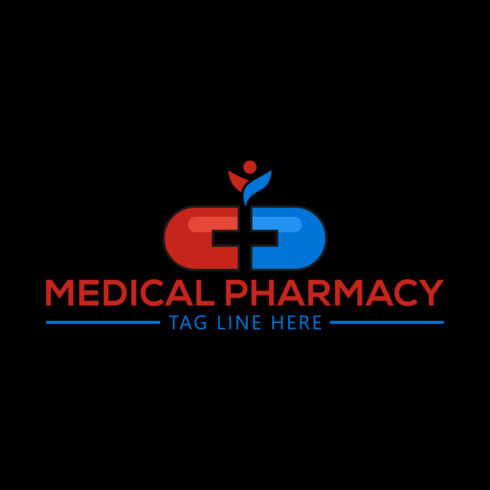 Creative Medical pharmacy logo design, Vector design concept cover image.