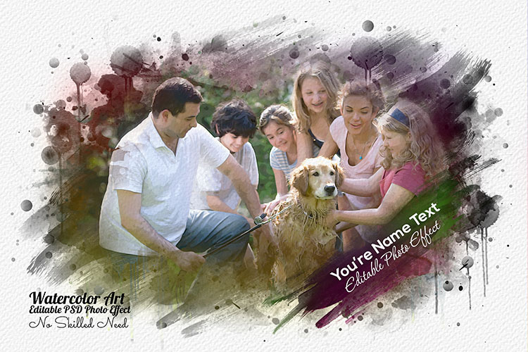 Group of people and a dog posing for a picture.