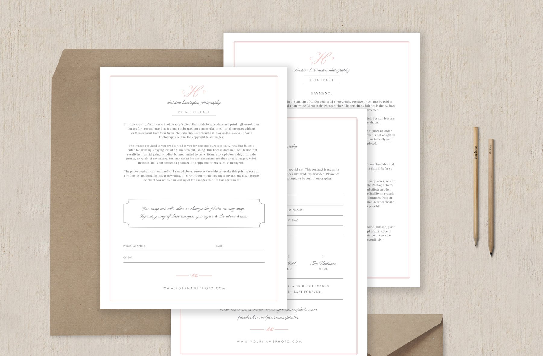 photography contract template 501