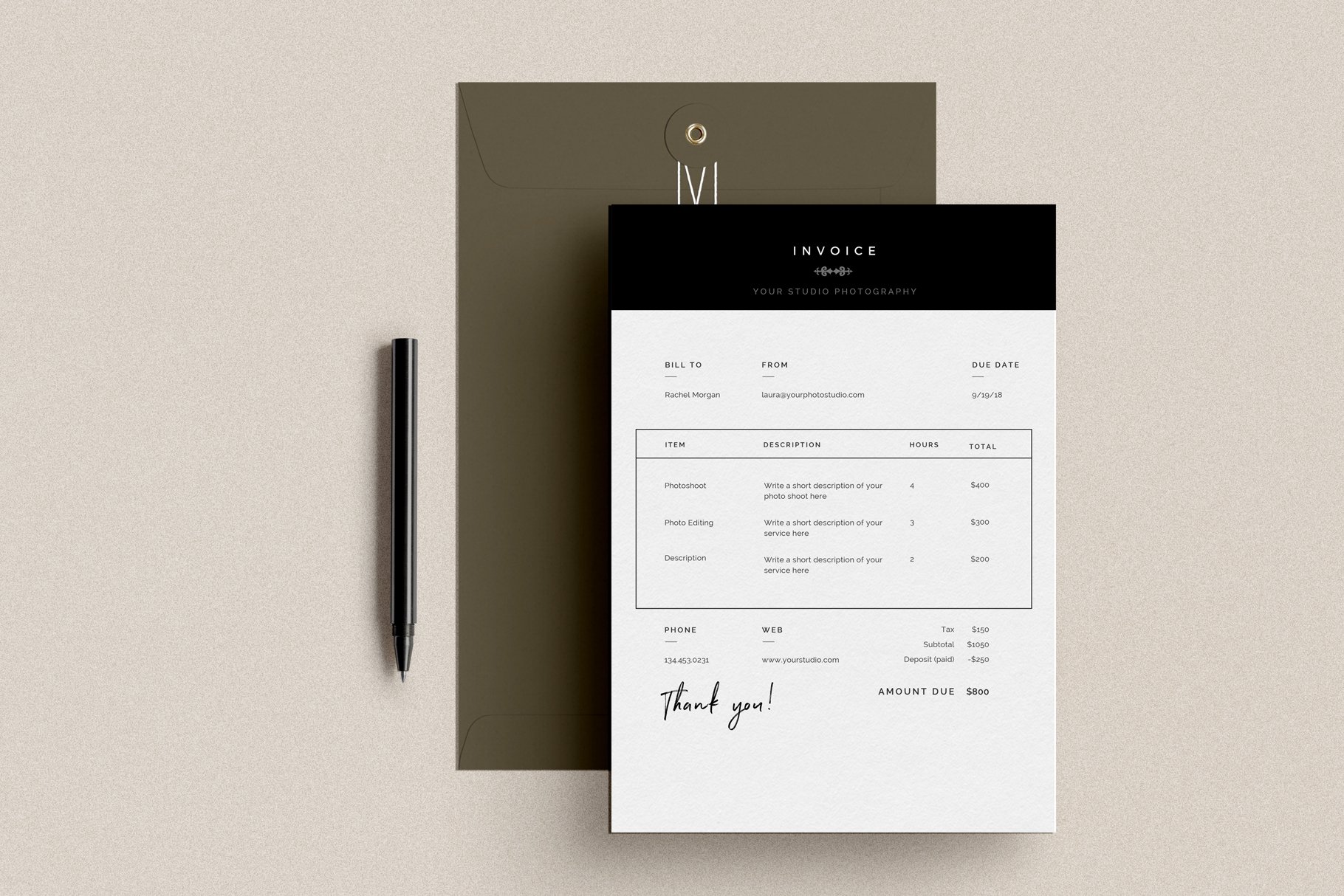 photography invoice template 4949 397