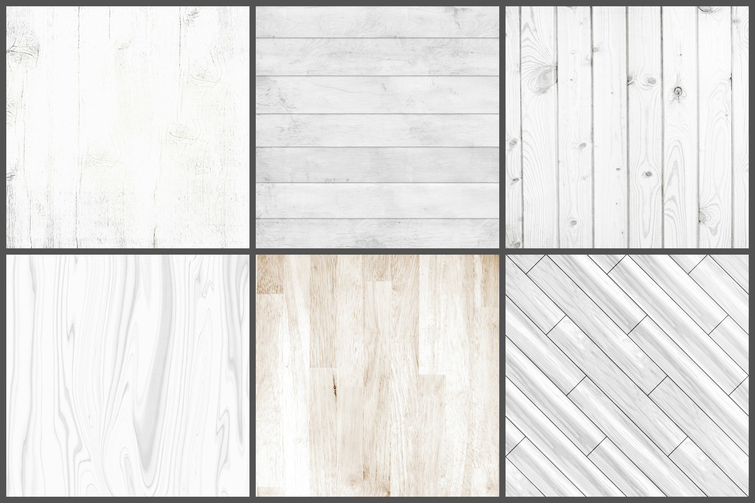 White Washed Wood Digital Papers preview image.