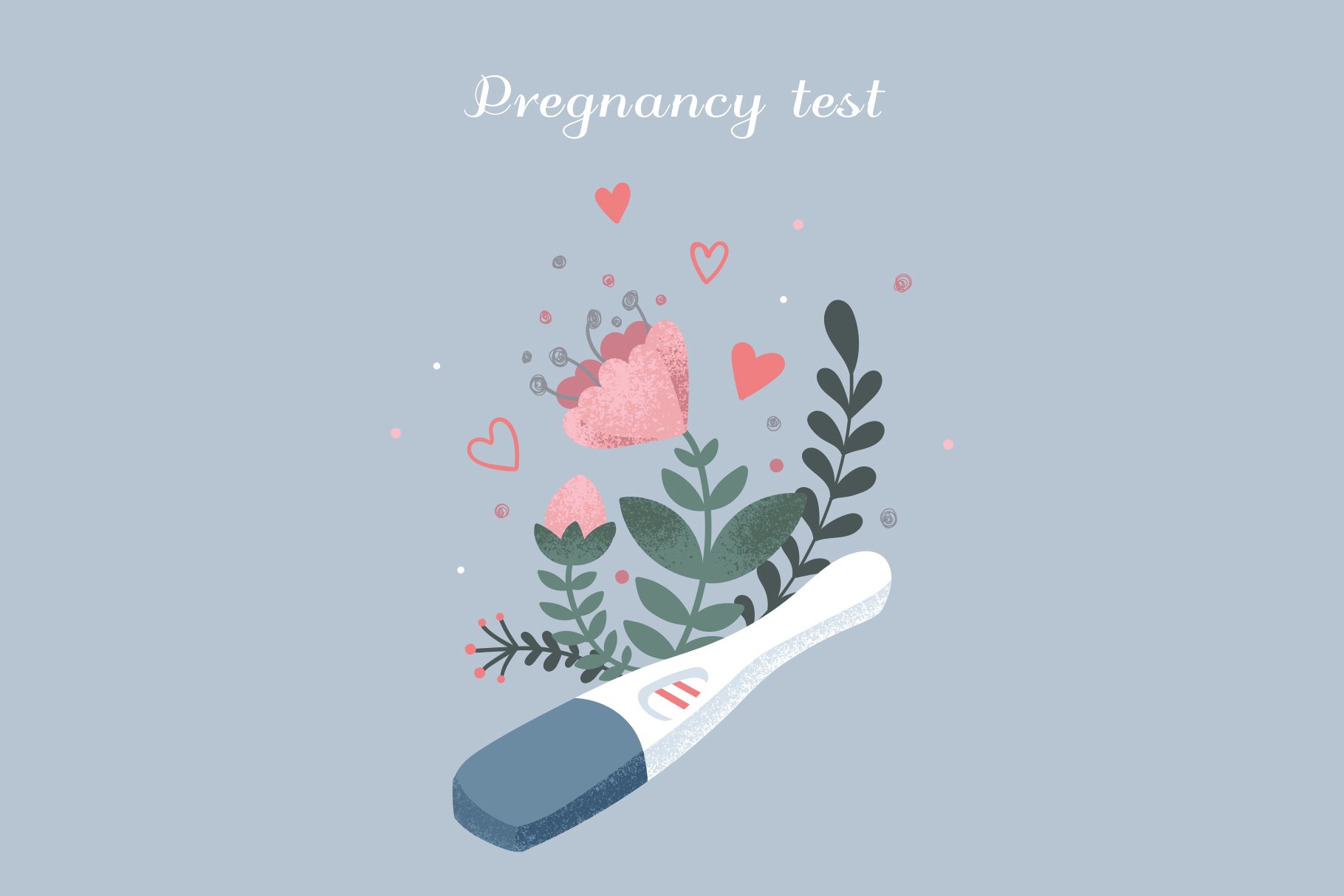 Happy pregnancy illustrations preview image.