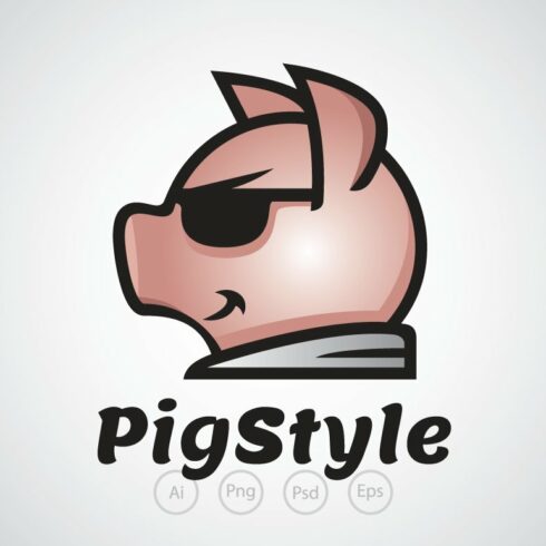 Pig Boss Logo Template cover image.