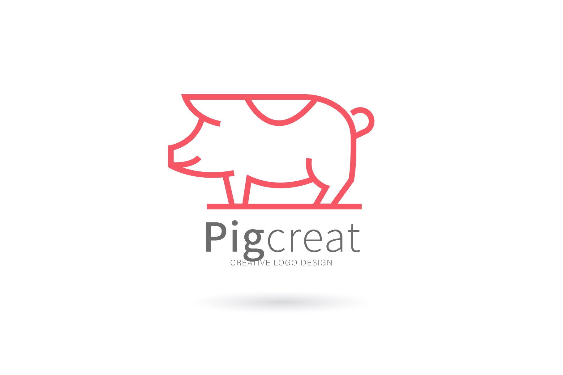 Pig logo, animal logo cover image.