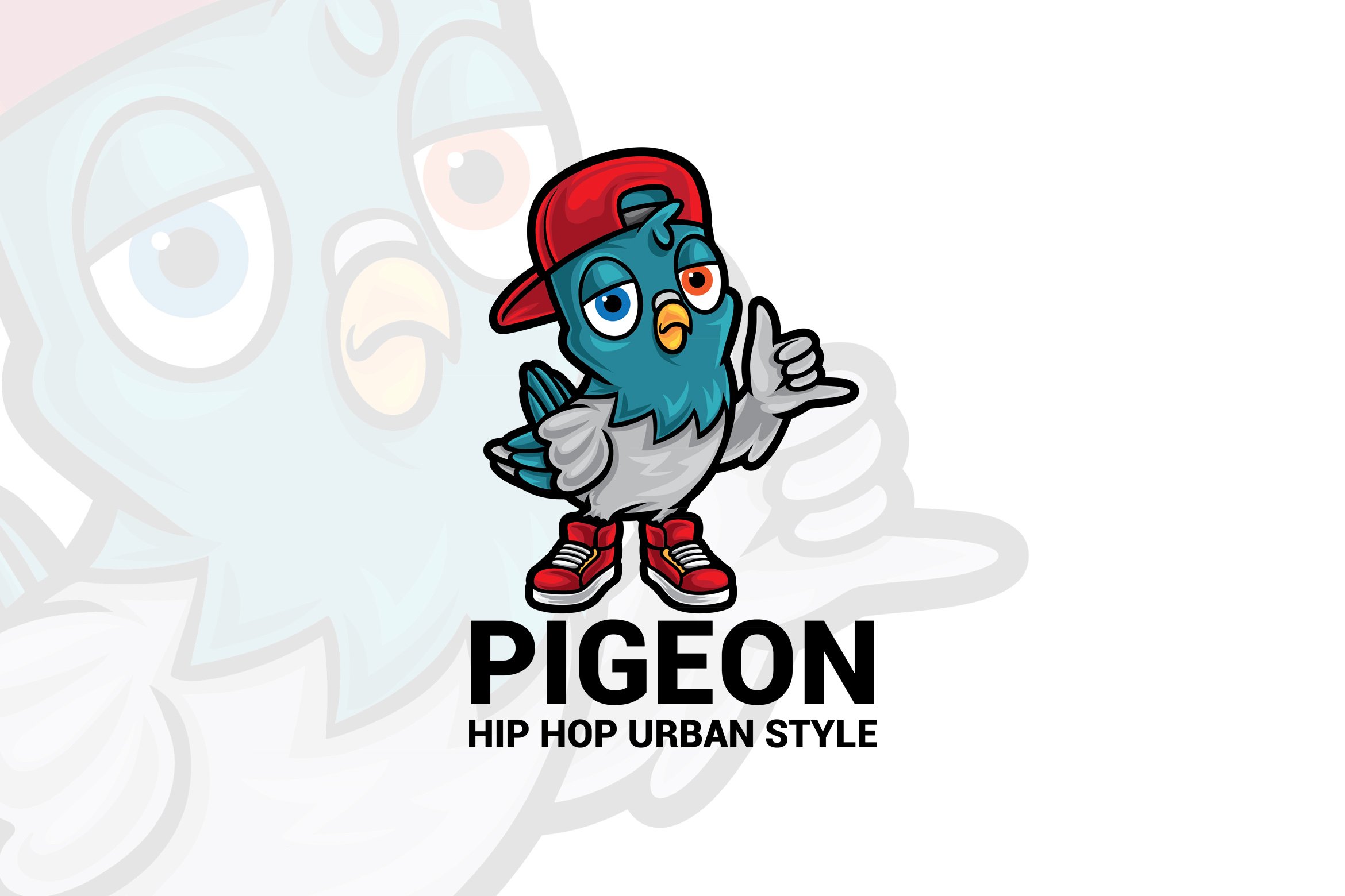 Pigeon Cartoon Mascot Logo cover image.