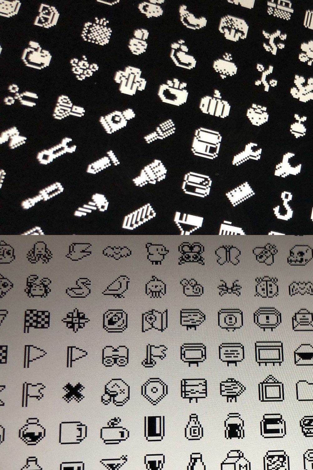 1-Bit Icons pinterest preview image.