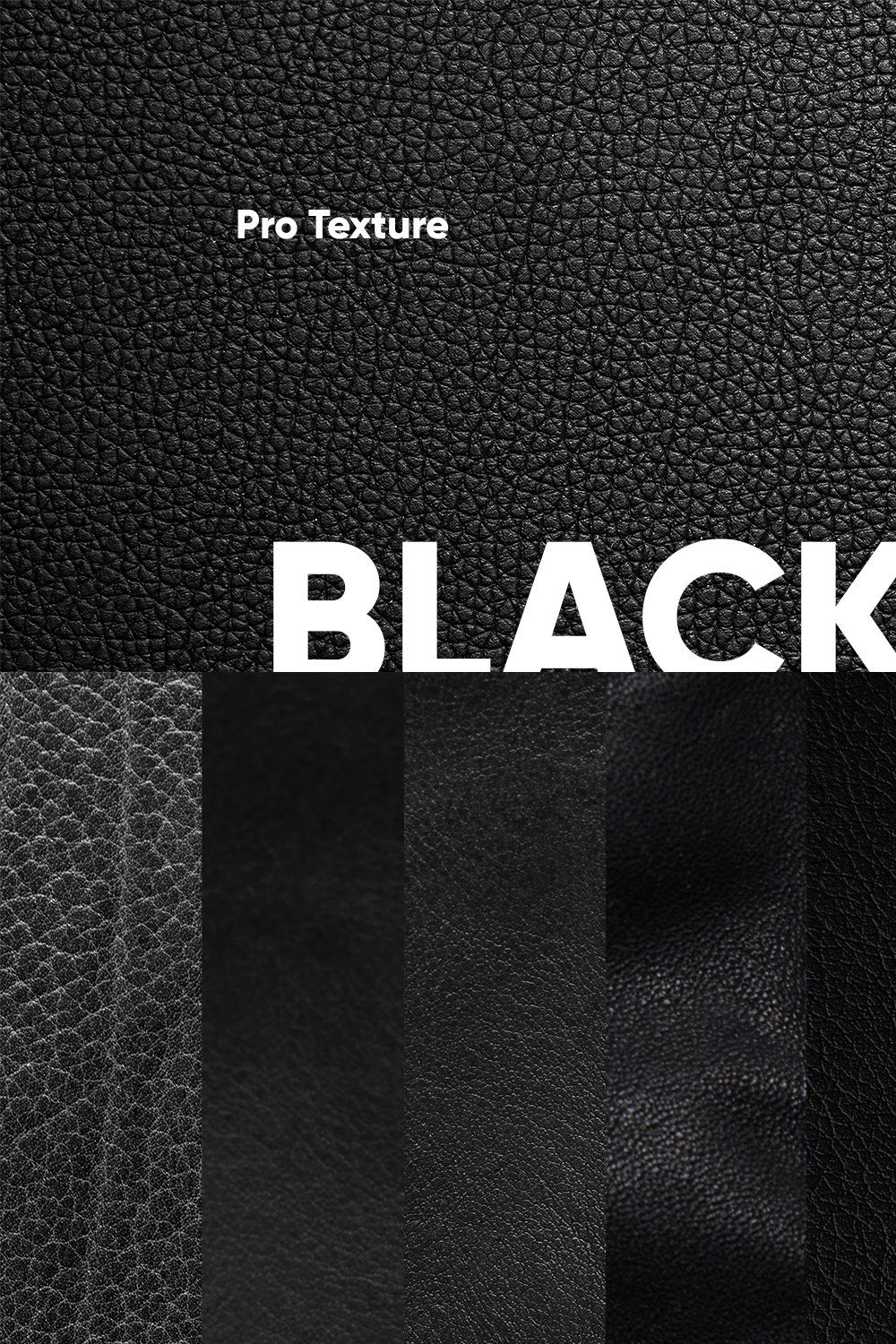 10 Black Leather Textures pinterest preview image.