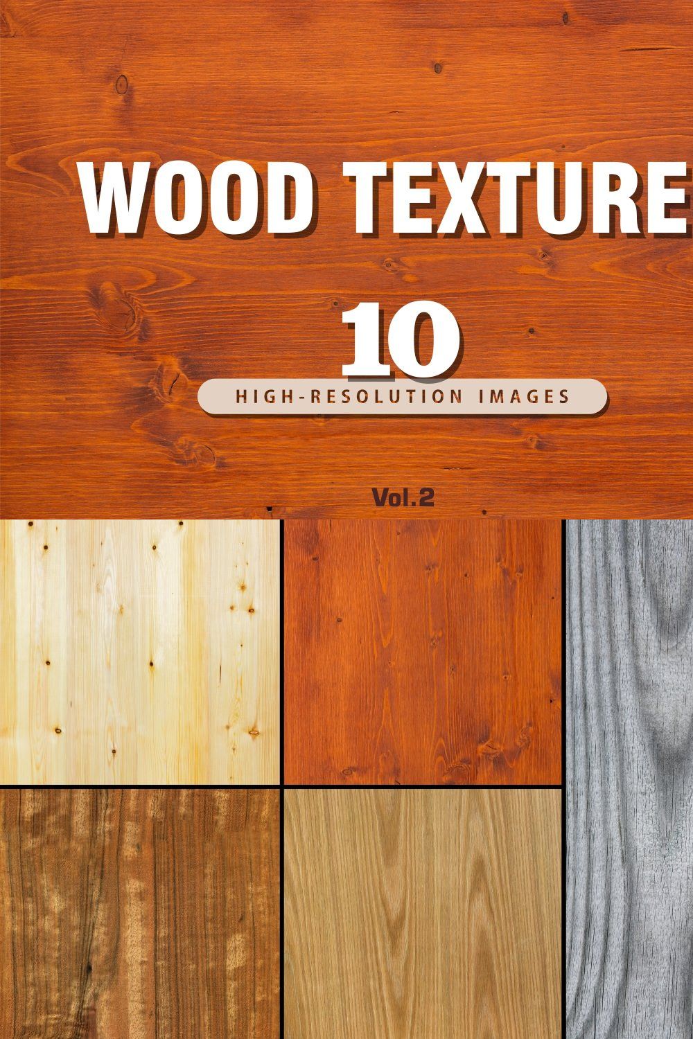 10 Hi-Res Textures Vol.2 pinterest preview image.