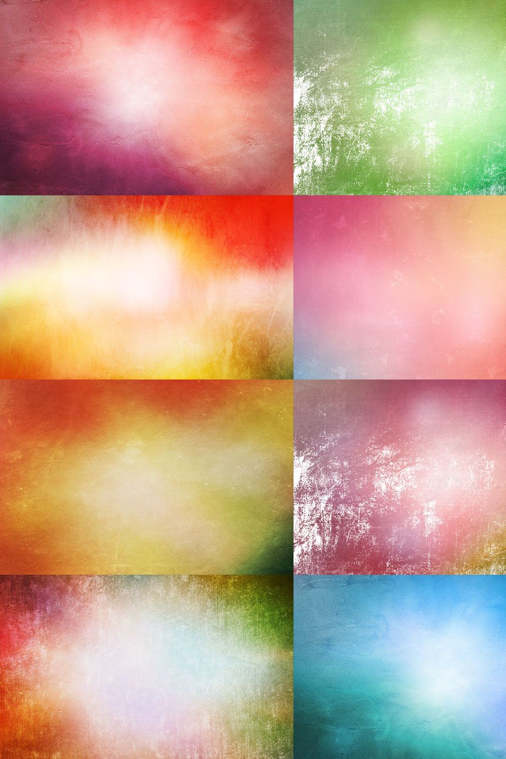 12 High Res Color Grunge Textures pinterest preview image.