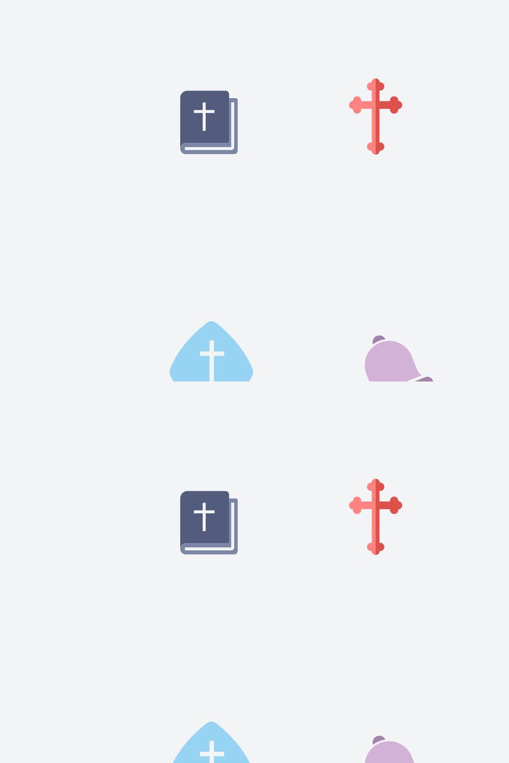15 Church Icons pinterest preview image.