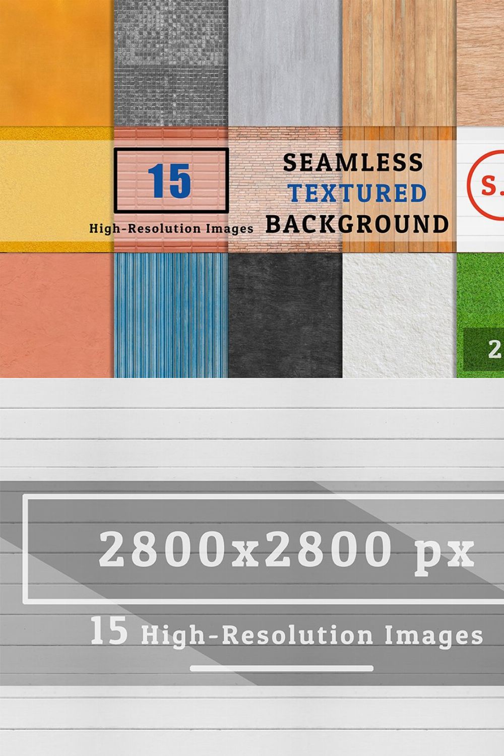 15 SEAMLESS TEXTURE Set 1 pinterest preview image.