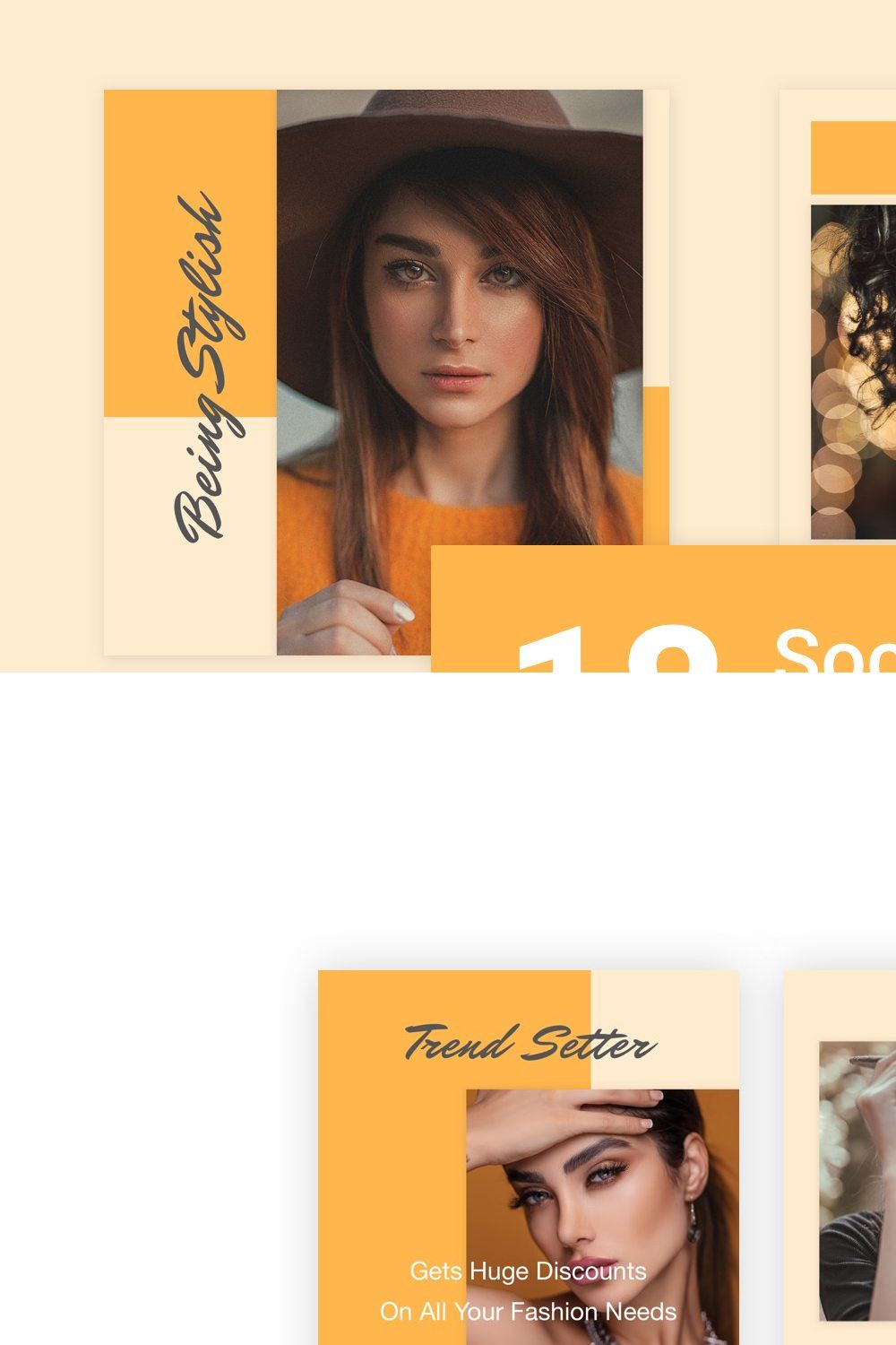 18 Social Media Banners -XD (Vol. 3) pinterest preview image.