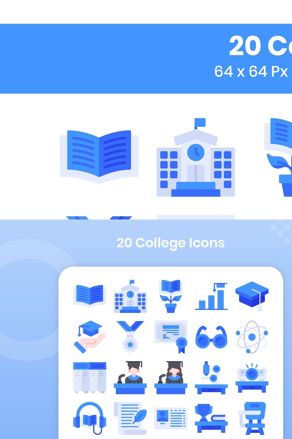 20 College - Flat pinterest preview image.