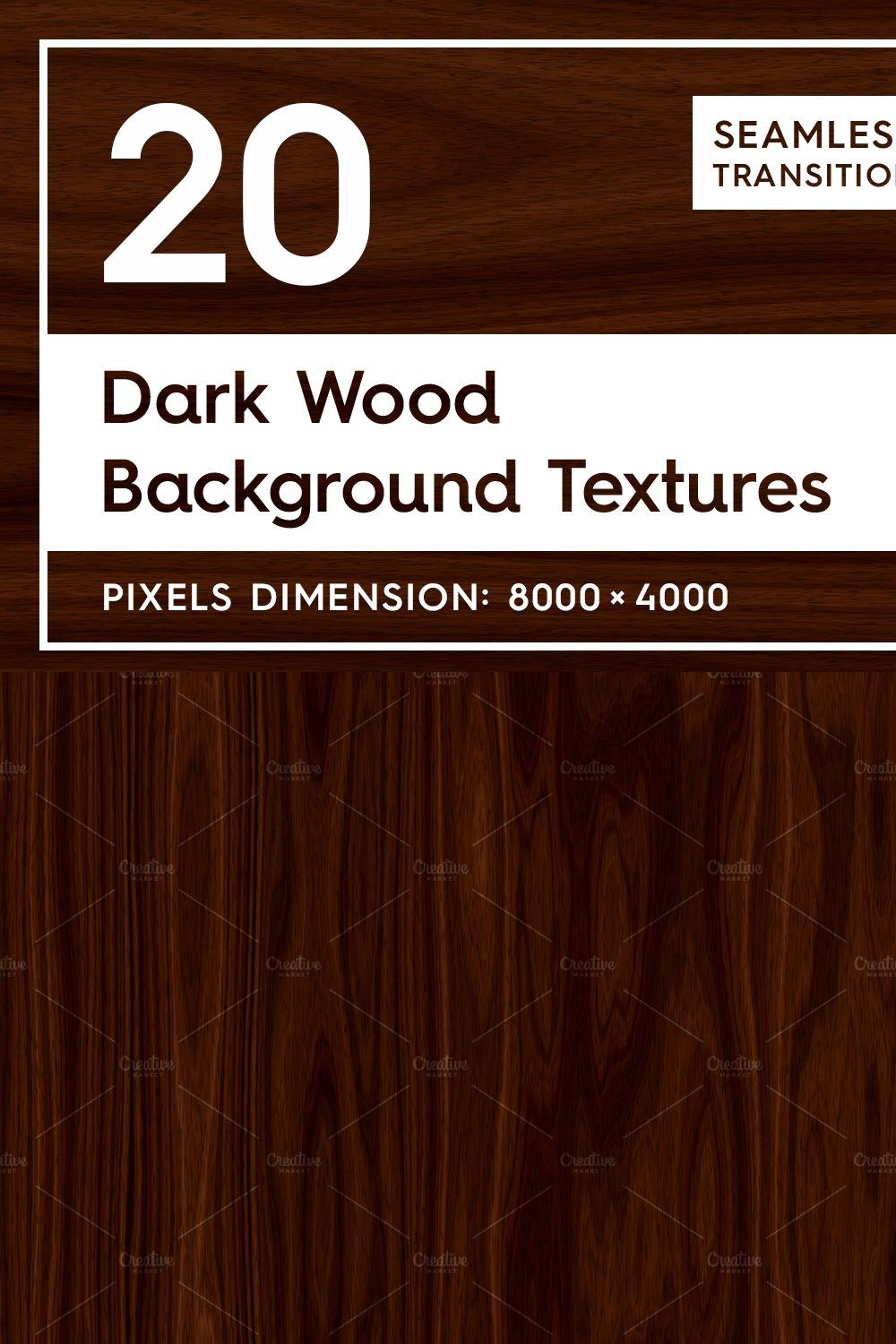 20 Dark Wood Background Textures pinterest preview image.