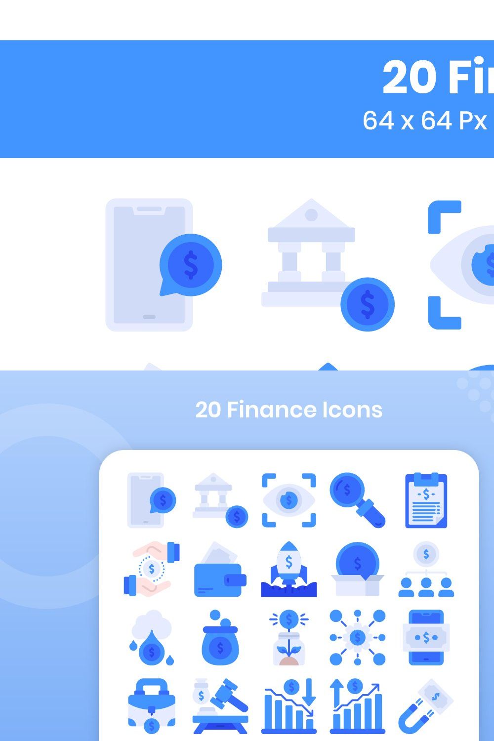 20 Finance - Flat pinterest preview image.