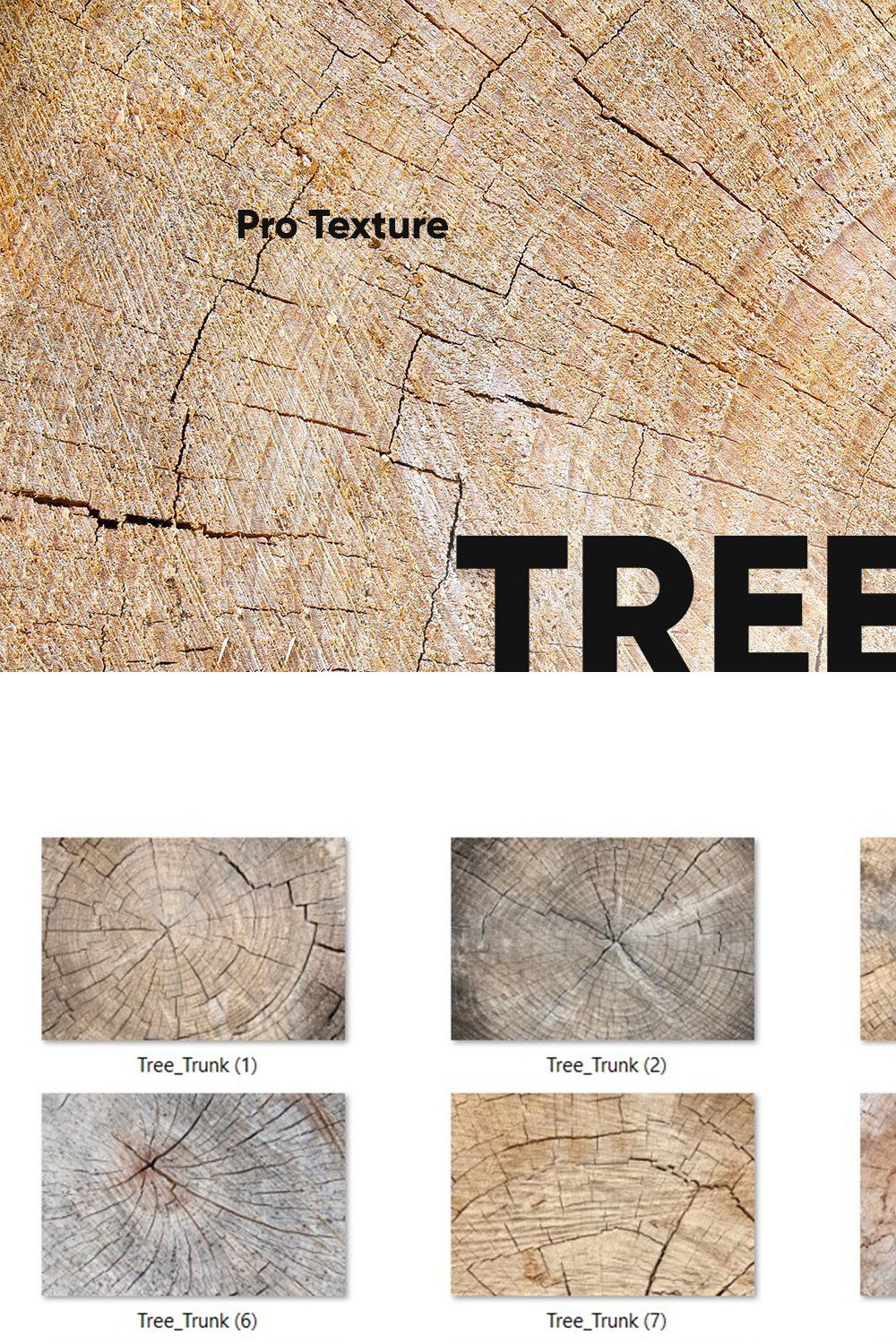 20 Tree Trunk Textures pinterest preview image.