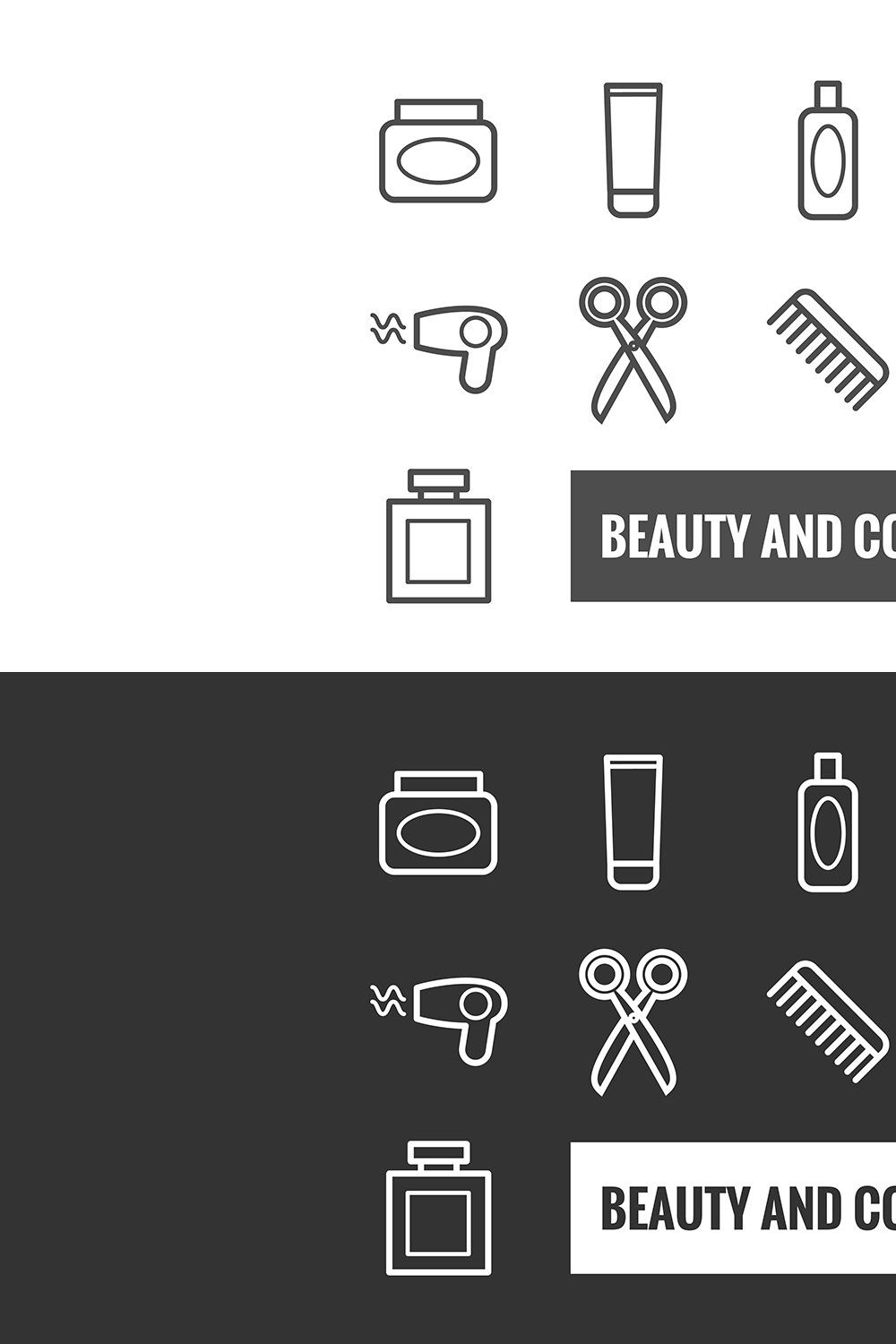 22 vector beauty and cosmetics icons pinterest preview image.