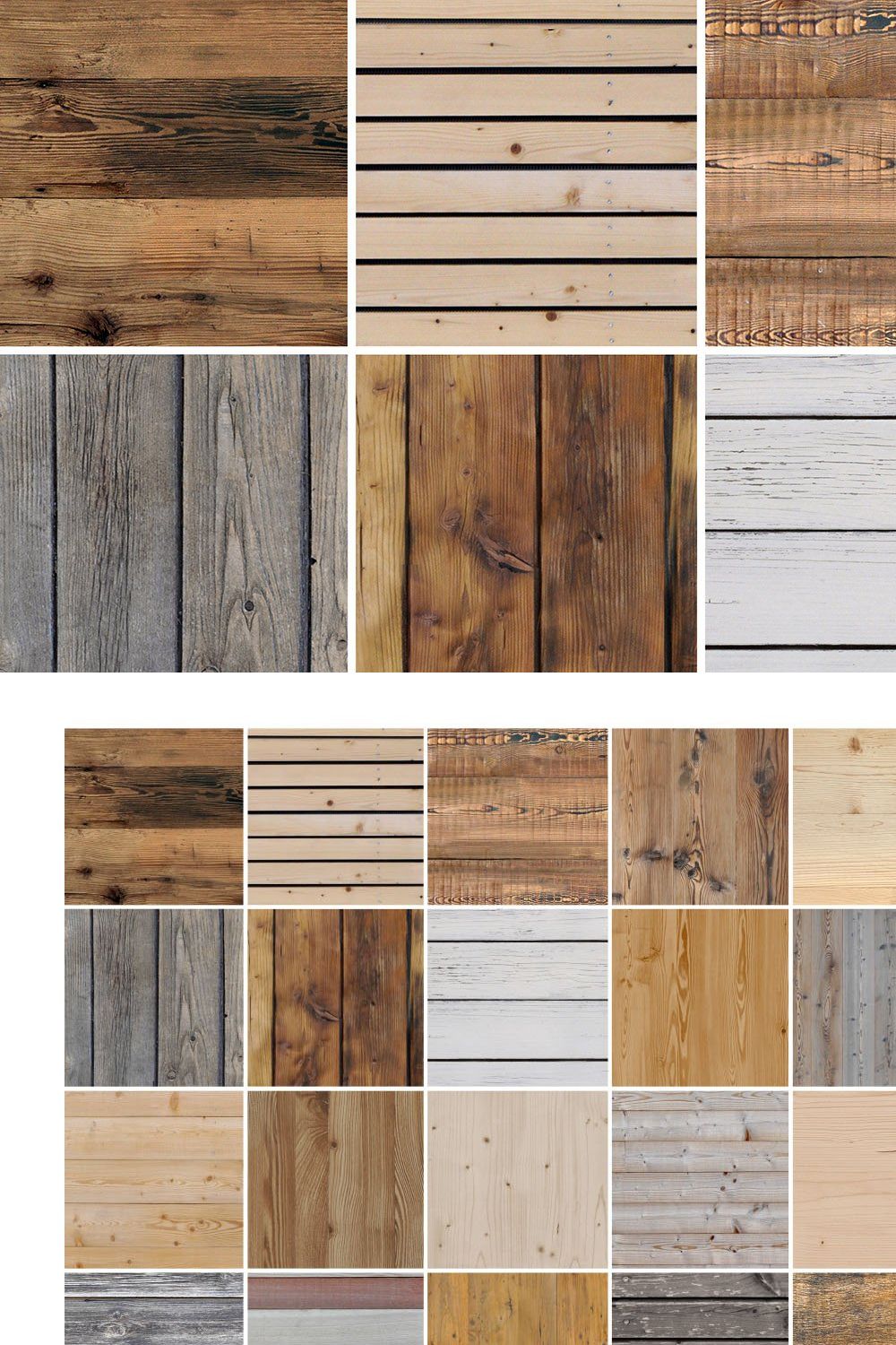 25 Seamless Wood Textures pinterest preview image.