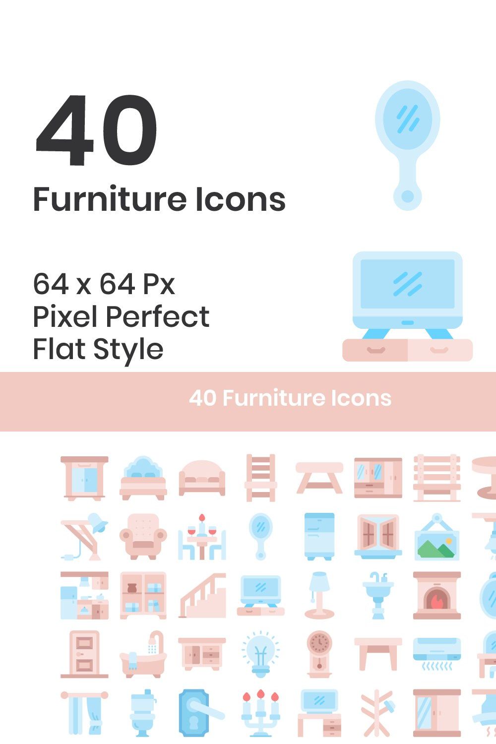 40 Furniture - Flat pinterest preview image.