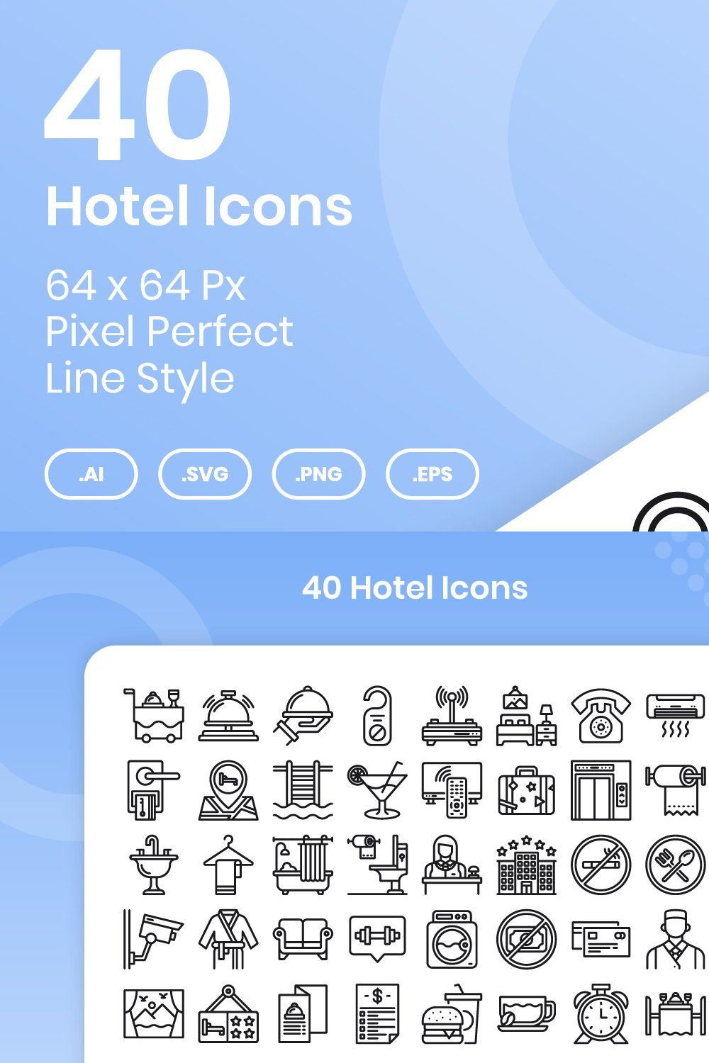 40 Hotel - Line pinterest preview image.