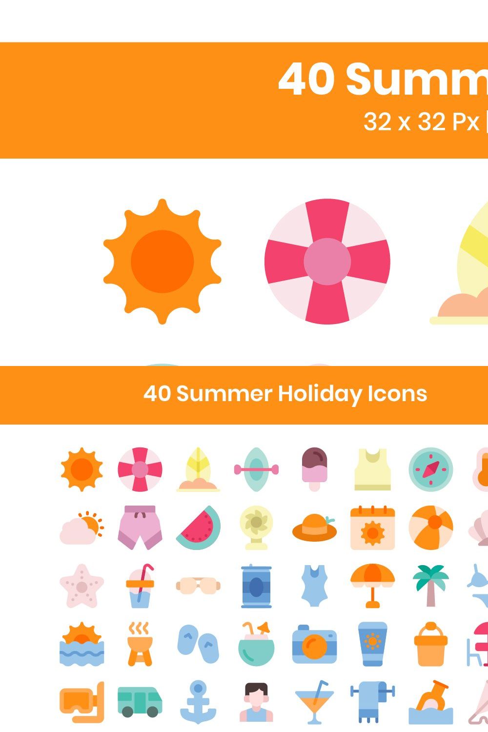40 Summer Holiday - Flat pinterest preview image.