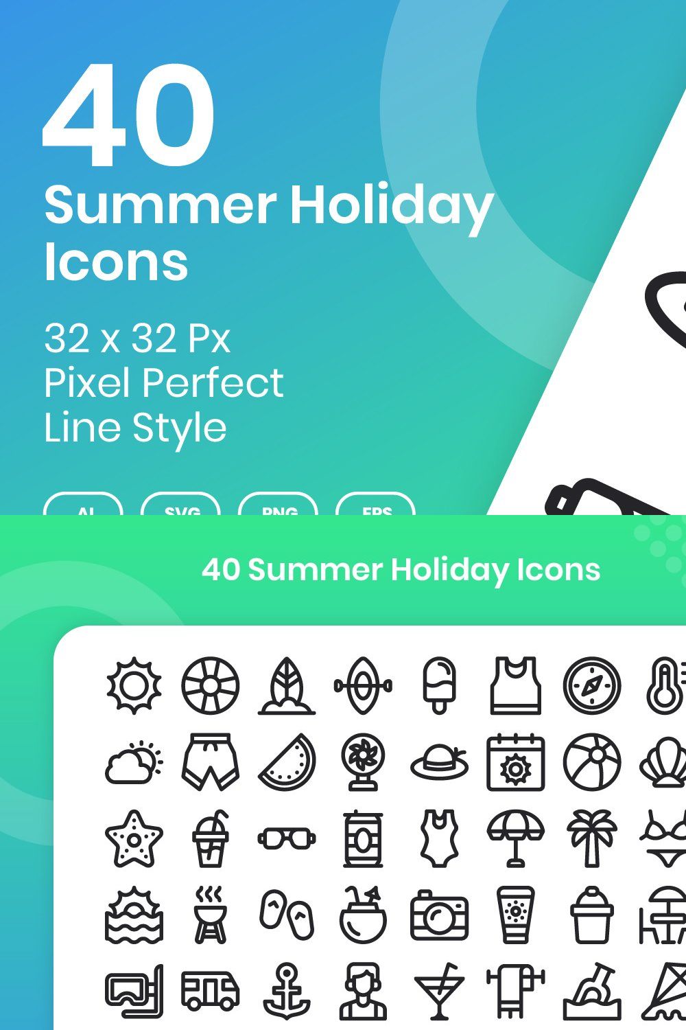 40 Summer Holiday - Line pinterest preview image.