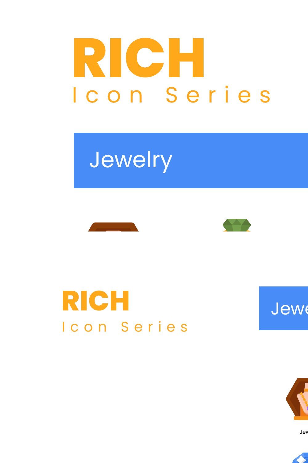 65 Jewelry Icons | Rich pinterest preview image.