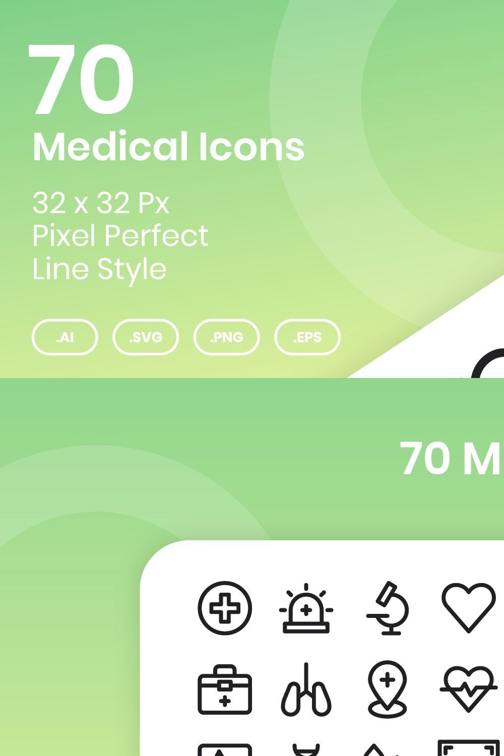 70 Medical - Line pinterest preview image.