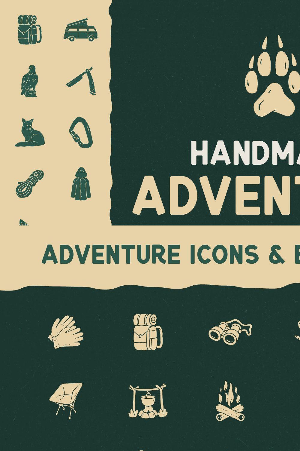 72 handmade adventure icons & badges pinterest preview image.