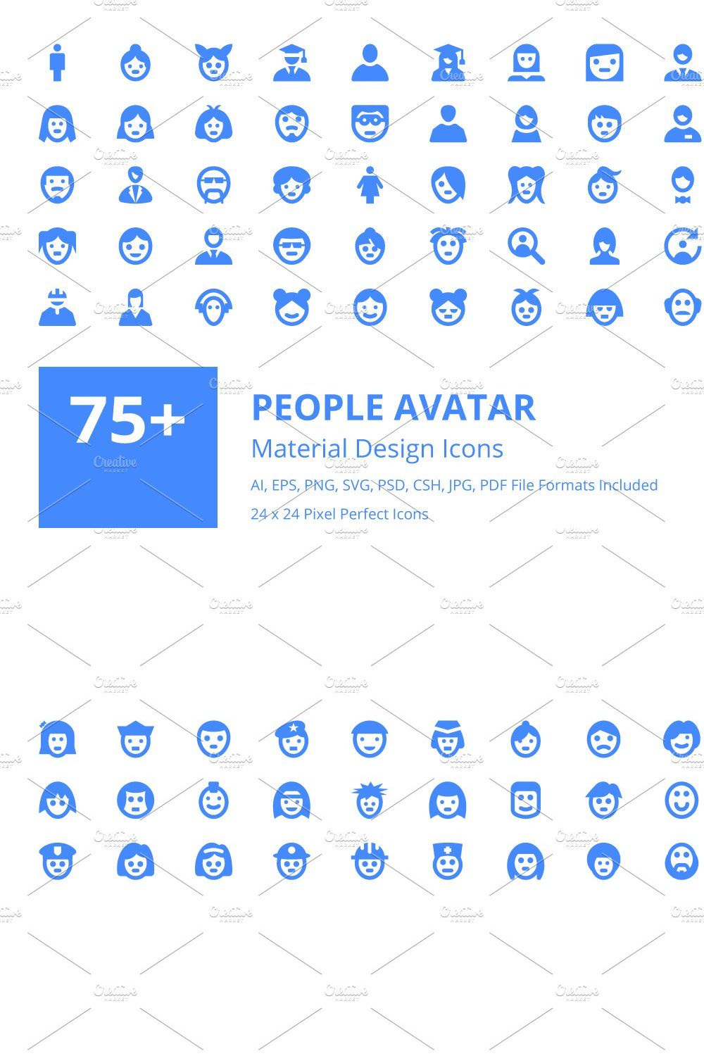 70 People & Avatar Line Icon – MasterBundles