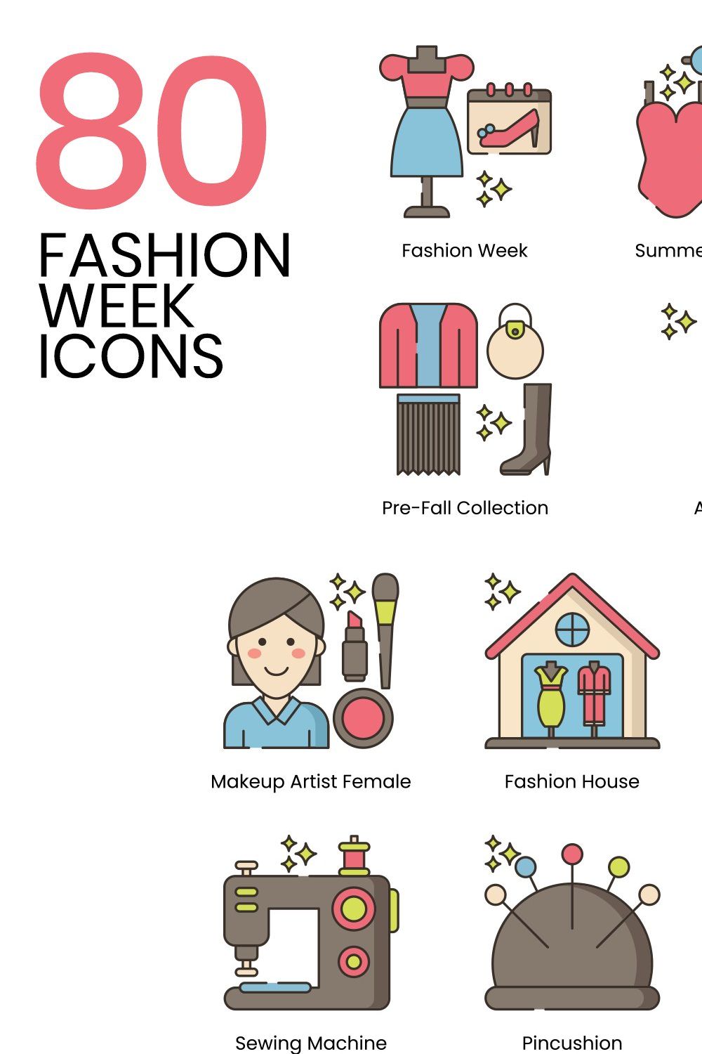 80 Fashion Week Icons - Hazel pinterest preview image.
