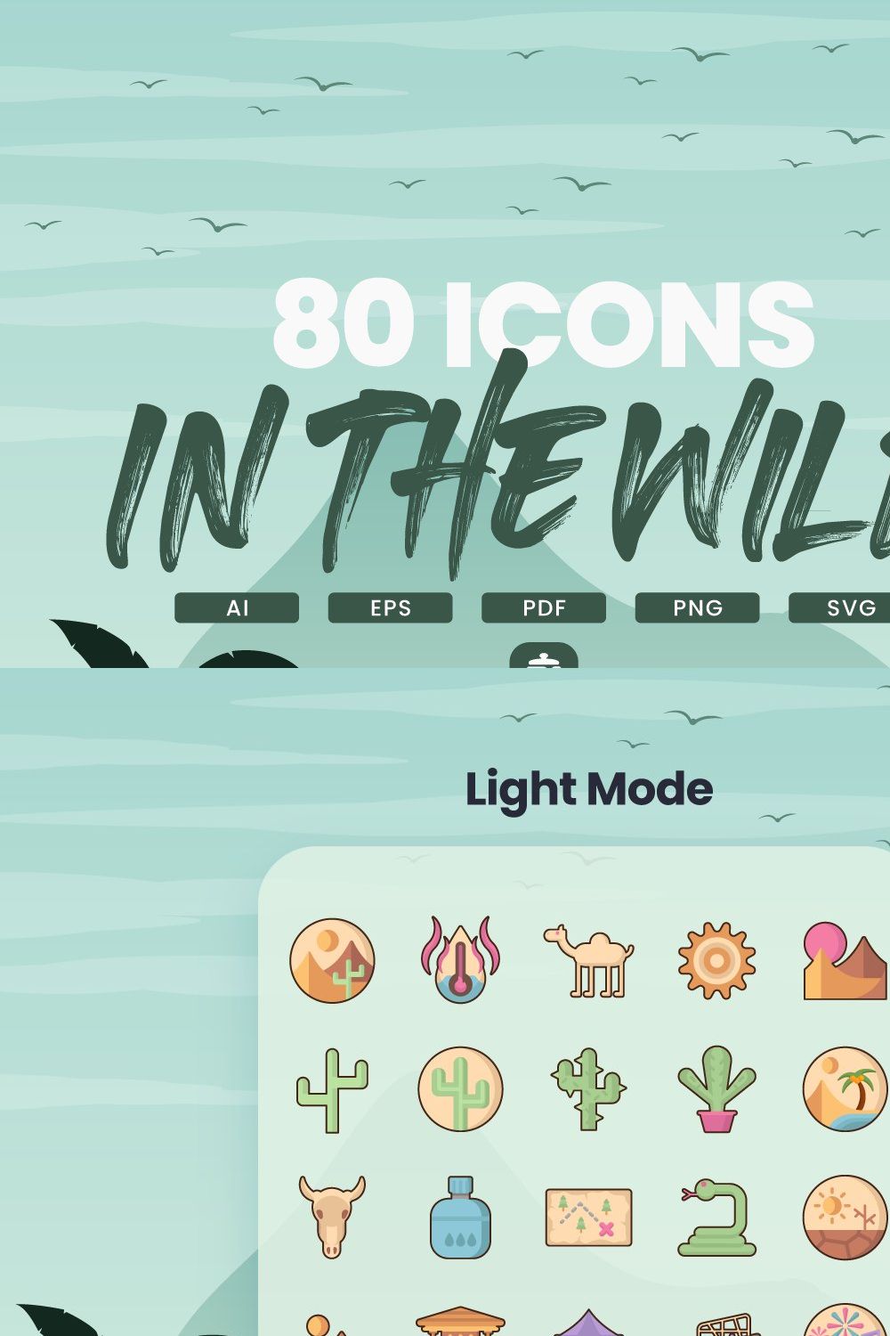 80 In The Wild Icons | Soothe pinterest preview image.